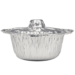 Aluminum Pot 292 Silver With Lid 25 pcs
