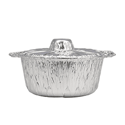 SILVER ALUMINUM POT 252 WITH LID