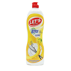 LET':S CLEAN DISH WASH LEMON 1 LTR