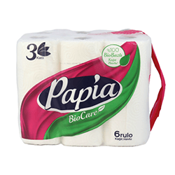 PAPIA KITCHEN TOWEL 3PLY 6PCS