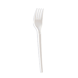 FORK PLASTIC WHITE 50 PCS