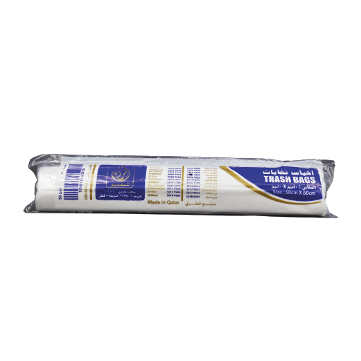 GARBAGE BAG 50*60 WHITE PKT 50 PCS