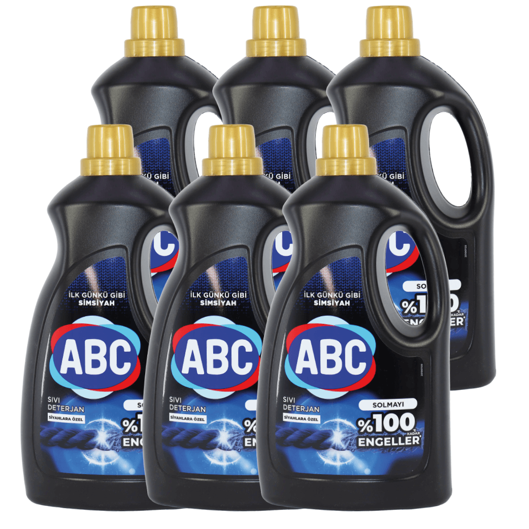 LAUNDARY DETERGENT LIQUID ABC BLACK (6*3 LTR)