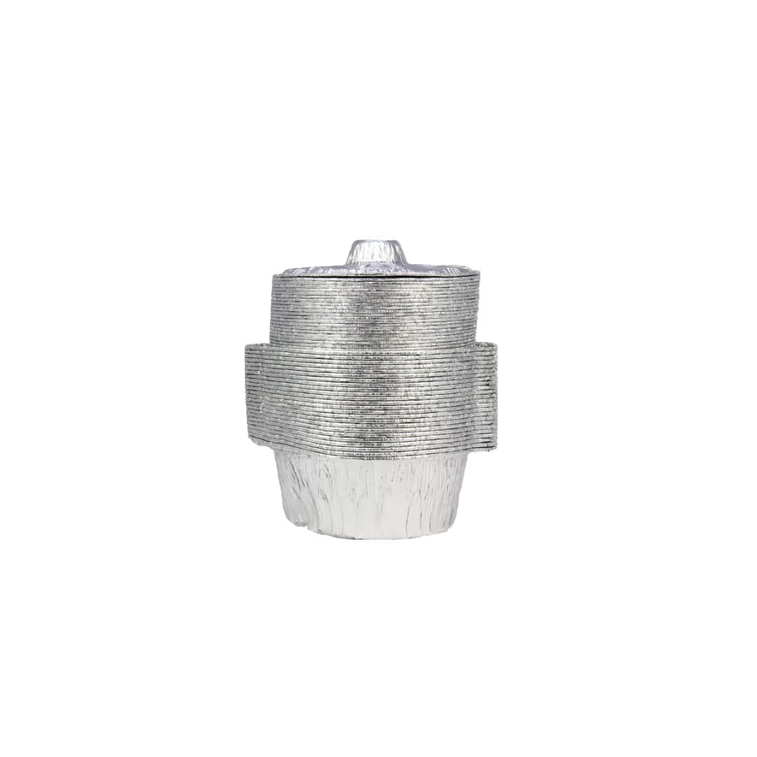 SILVER ALUMINUM POT 212 WITH LID (25 PCS)