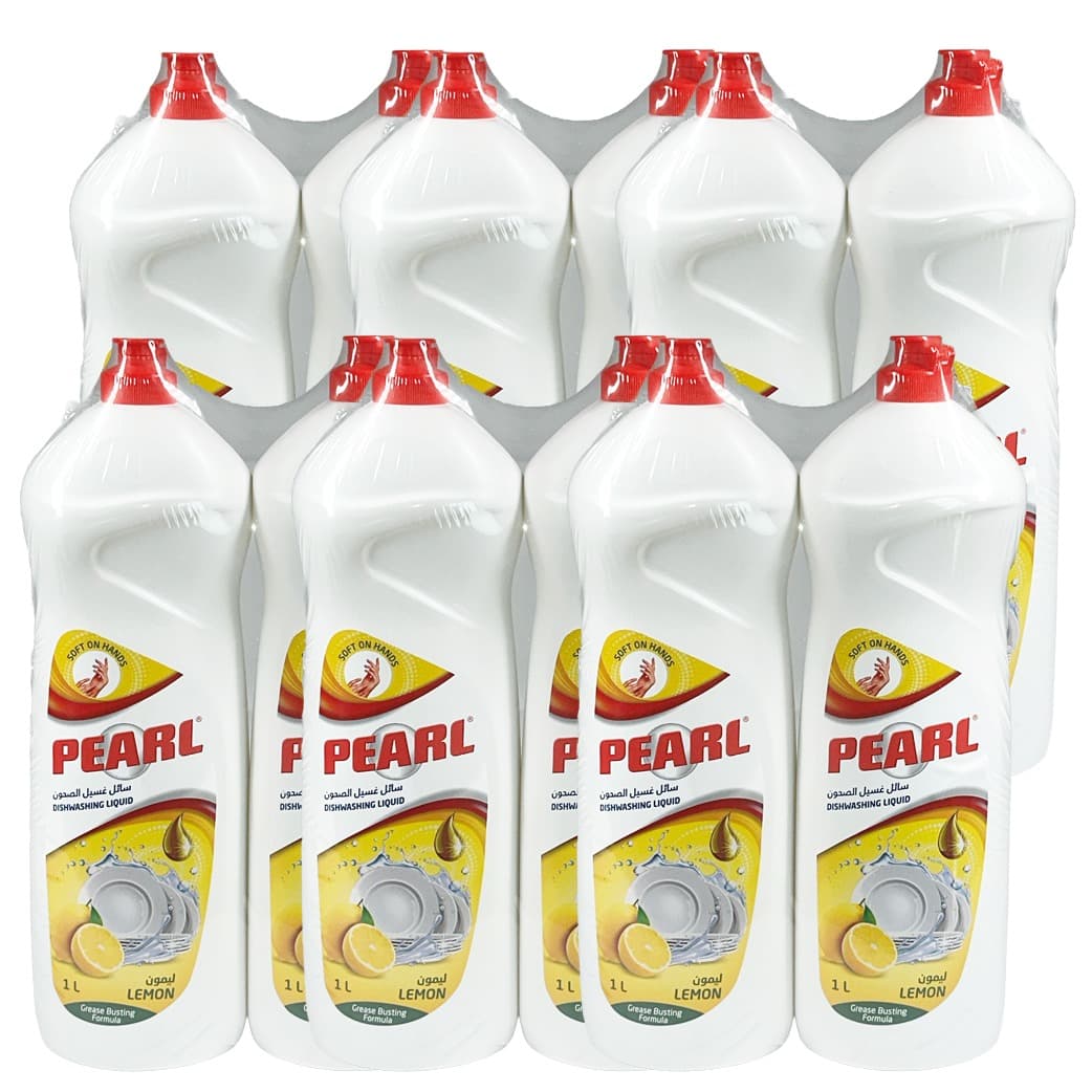 DISH WASH PEARL LEMON 1 LTR (1 +1) 6 PACK
