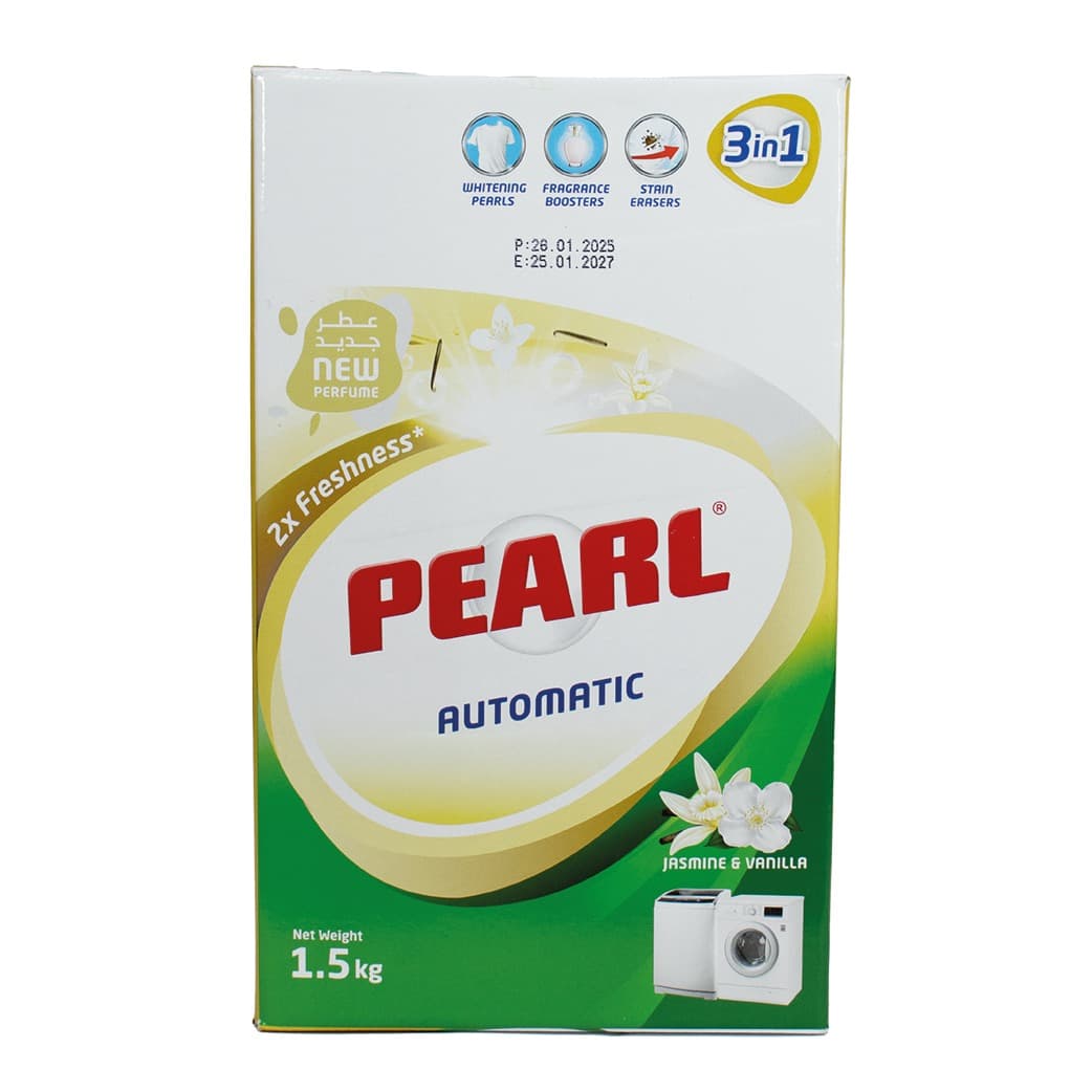 SOAP POWDER PEARL AUTOMATIC JAISMIN & VENILLA 1.5 KG