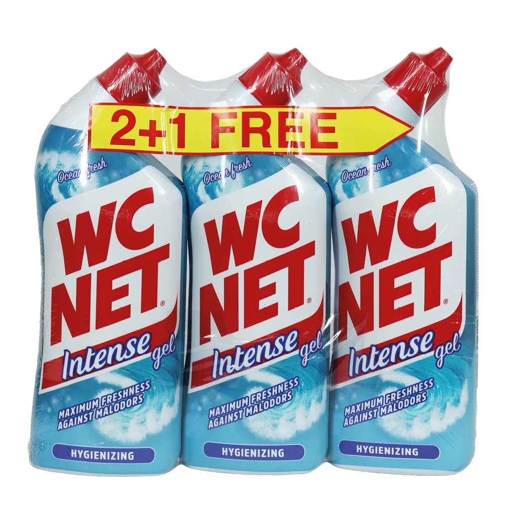 WC NET TOILET INTENSE OCCEAN GEL  750 ML ( 2+1 )