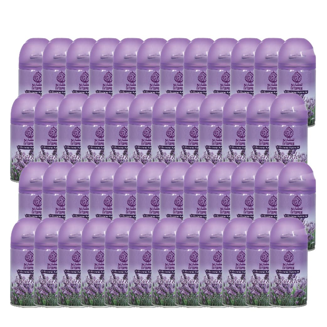 AL MARWA AIR FRESHENER AUTOMATIC LAVENDAR 250 ML 48 PCS