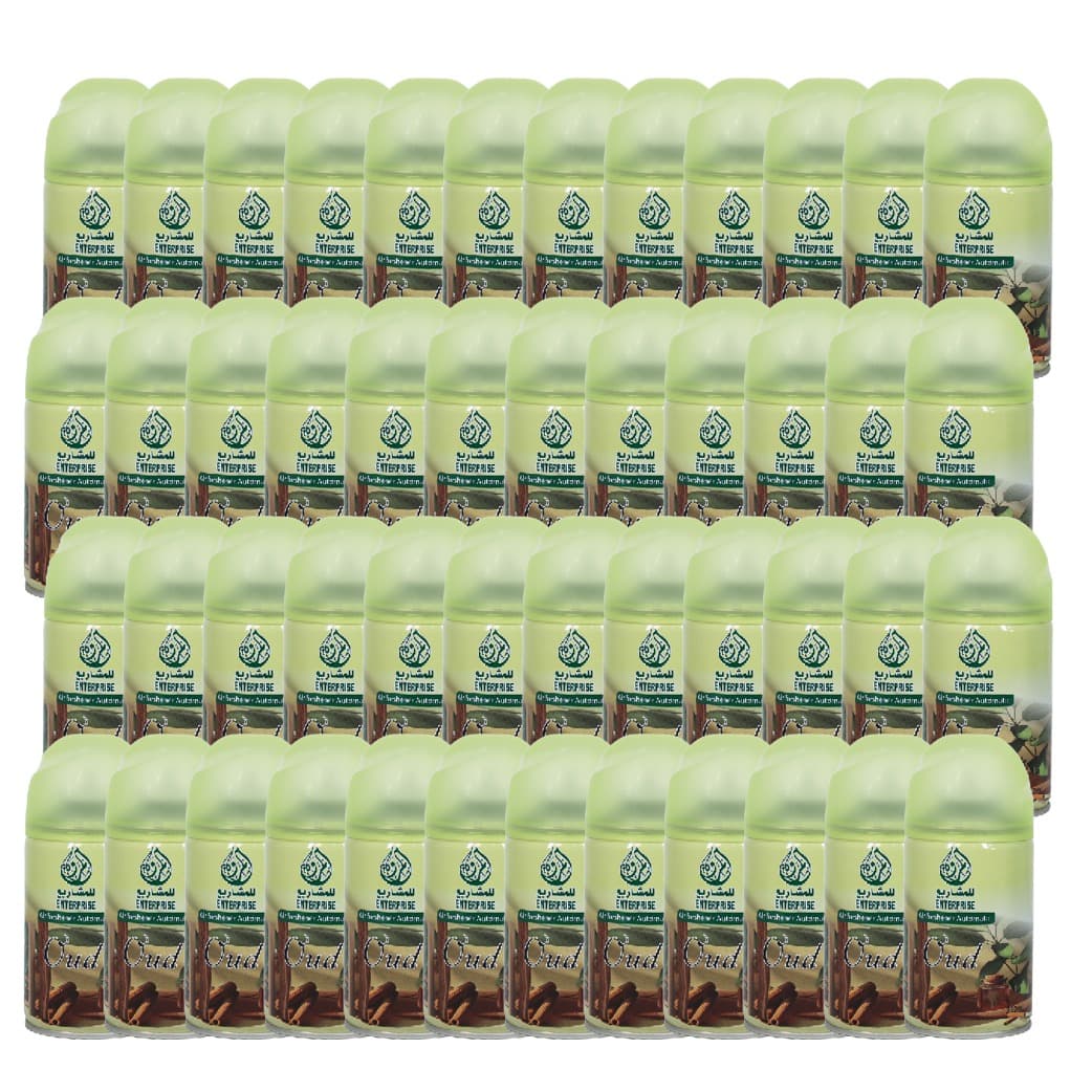 AL MARWA AIR FRESHENER AUTOMATIC OUD 250 ML 48 PCS