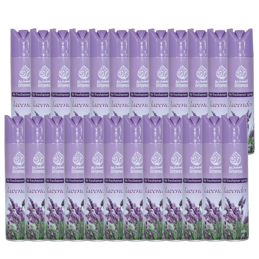 AL MARWA AIR FRESHENER LAVENDER 300 ML 24 PCS