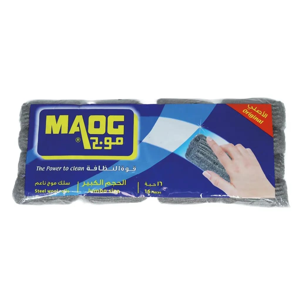 MAOG STEEL WOOL JUMBO 16 PCS