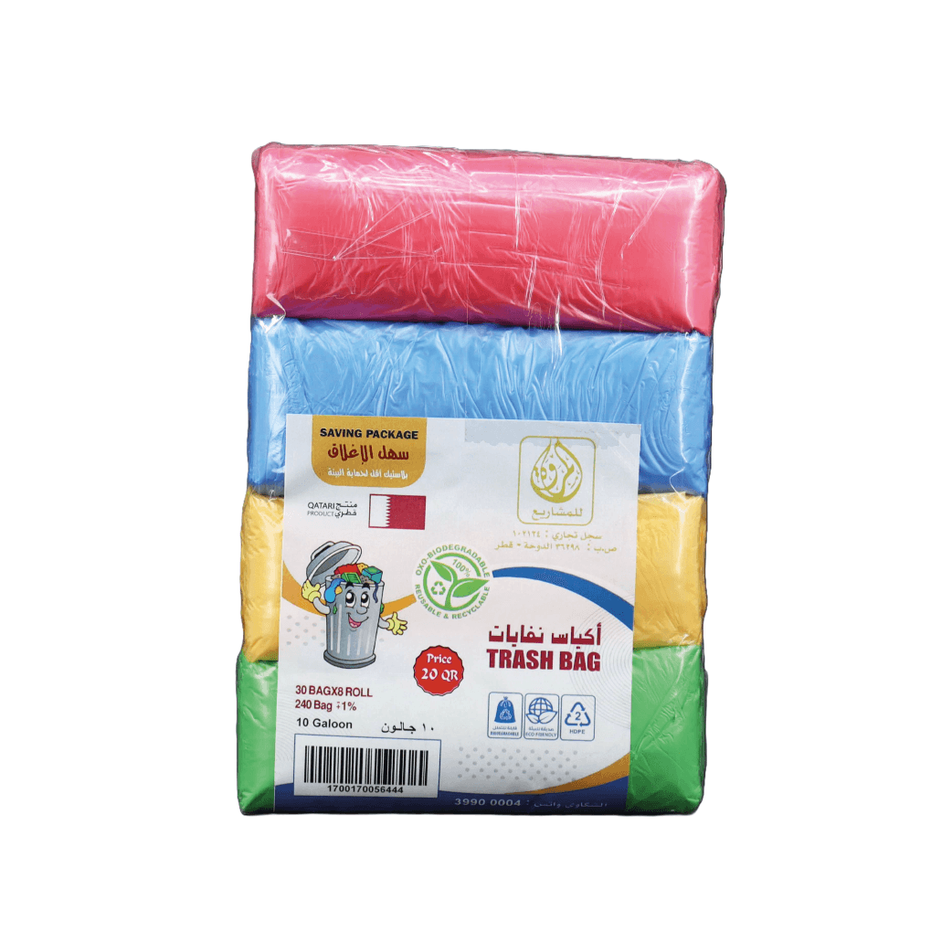 GARBAGE BAG10 GALLON MIX COLOUR